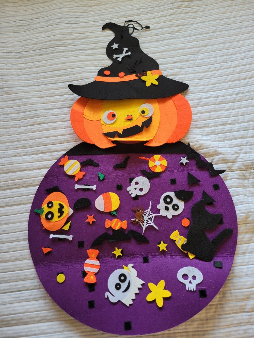 Pumpkin Witch Felt Tree